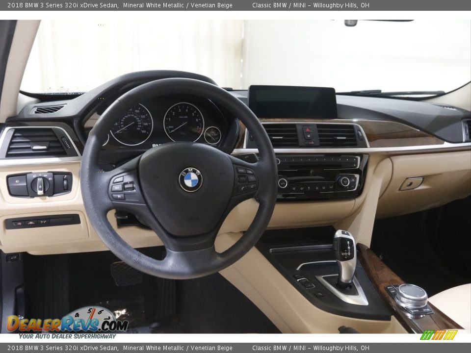 2018 BMW 3 Series 320i xDrive Sedan Mineral White Metallic / Venetian Beige Photo #6