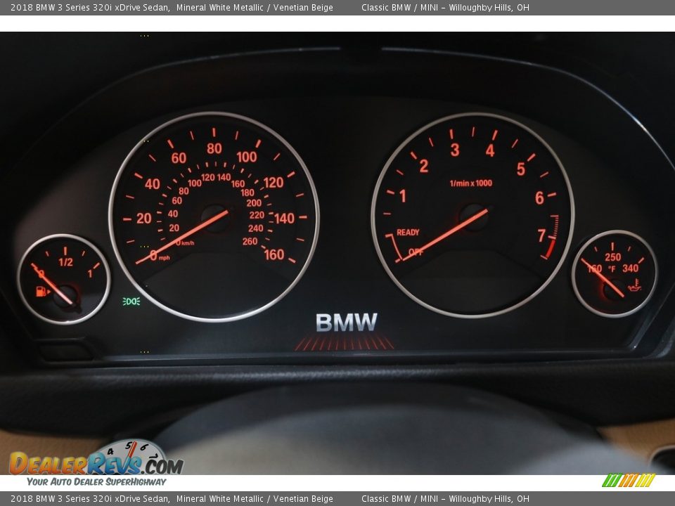 2018 BMW 3 Series 320i xDrive Sedan Mineral White Metallic / Venetian Beige Photo #8