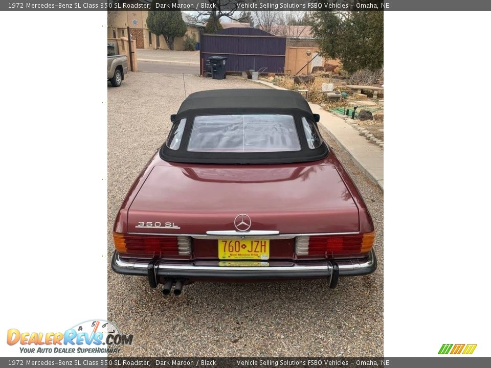 1972 Mercedes-Benz SL Class 350 SL Roadster Dark Maroon / Black Photo #13