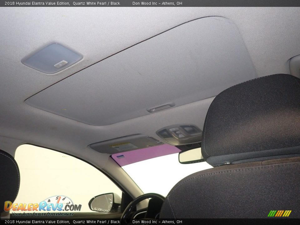 2018 Hyundai Elantra Value Edition Quartz White Pearl / Black Photo #2