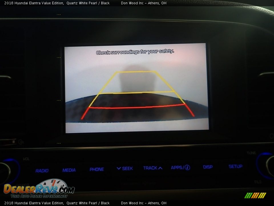 2018 Hyundai Elantra Value Edition Quartz White Pearl / Black Photo #3