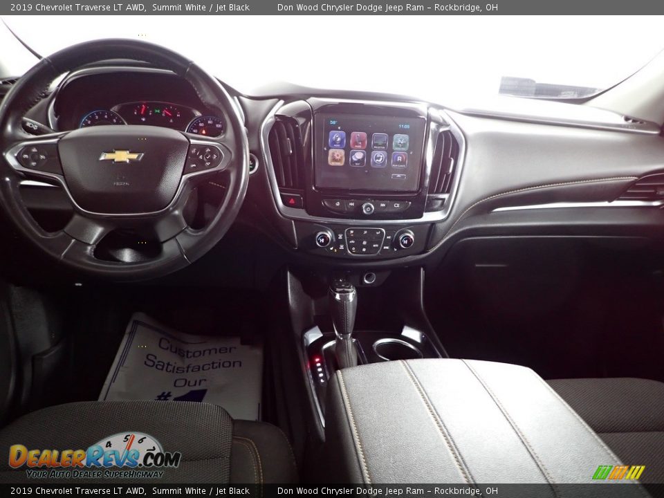 2019 Chevrolet Traverse LT AWD Summit White / Jet Black Photo #25