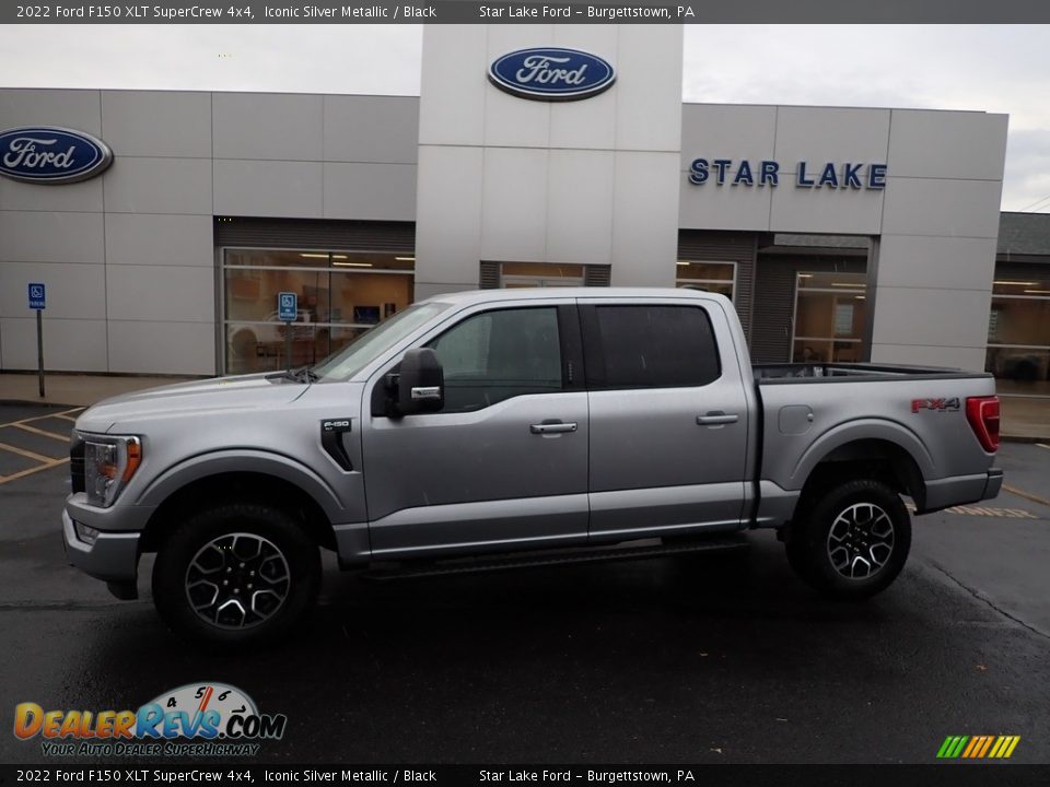 2022 Ford F150 XLT SuperCrew 4x4 Iconic Silver Metallic / Black Photo #1