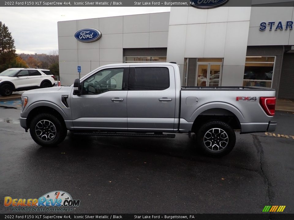 2022 Ford F150 XLT SuperCrew 4x4 Iconic Silver Metallic / Black Photo #2