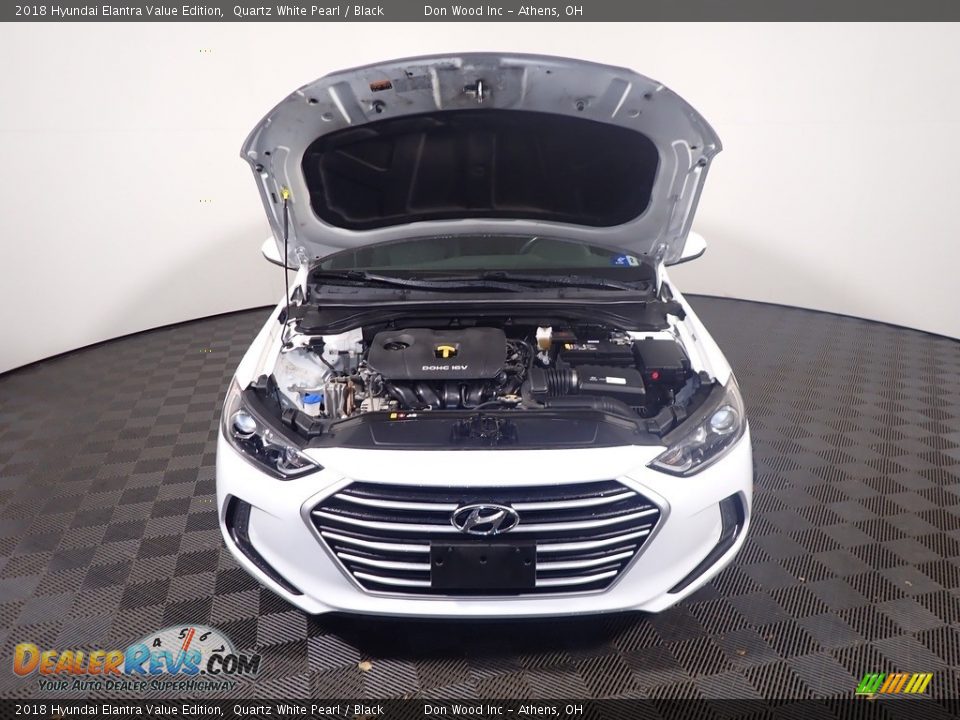 2018 Hyundai Elantra Value Edition Quartz White Pearl / Black Photo #6