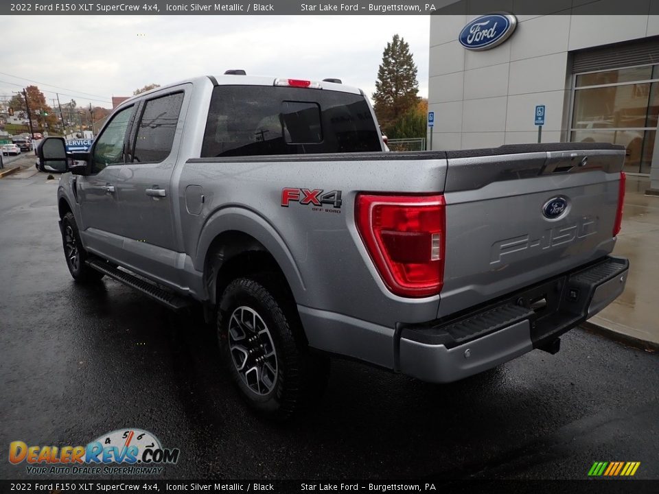 2022 Ford F150 XLT SuperCrew 4x4 Iconic Silver Metallic / Black Photo #3