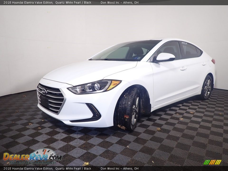 2018 Hyundai Elantra Value Edition Quartz White Pearl / Black Photo #8