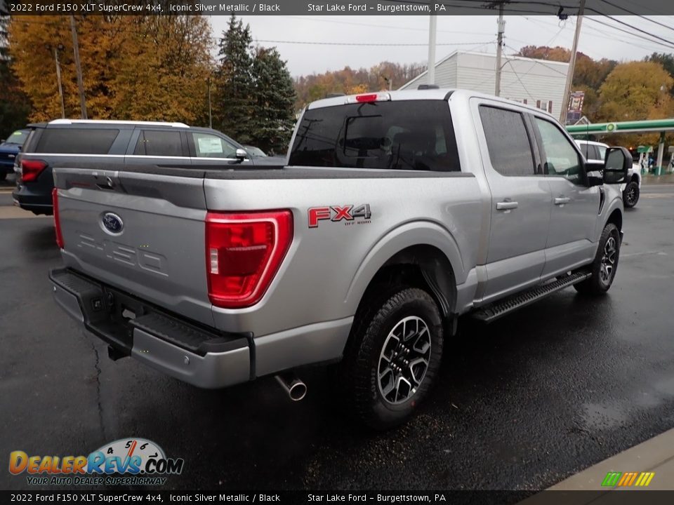 2022 Ford F150 XLT SuperCrew 4x4 Iconic Silver Metallic / Black Photo #5