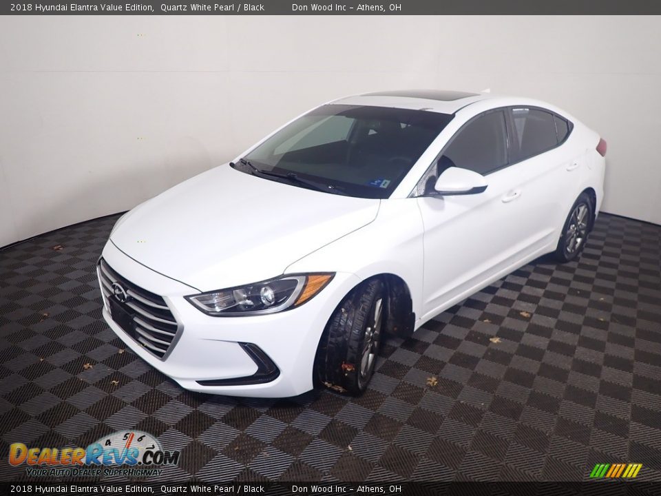 2018 Hyundai Elantra Value Edition Quartz White Pearl / Black Photo #9