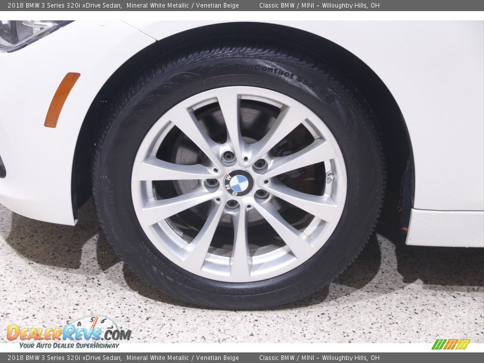2018 BMW 3 Series 320i xDrive Sedan Mineral White Metallic / Venetian Beige Photo #24