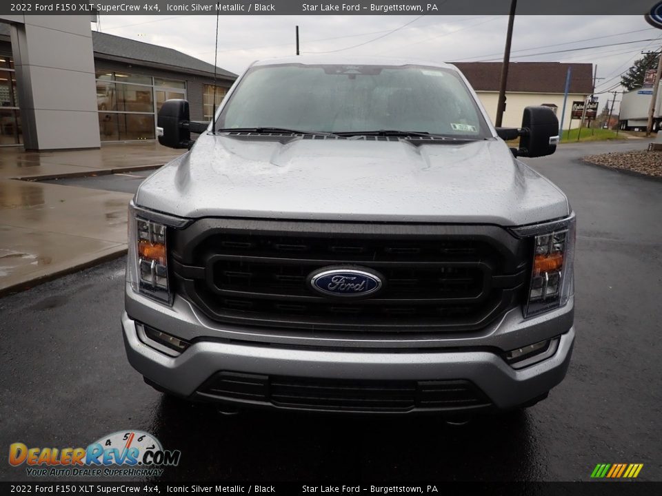 2022 Ford F150 XLT SuperCrew 4x4 Iconic Silver Metallic / Black Photo #8