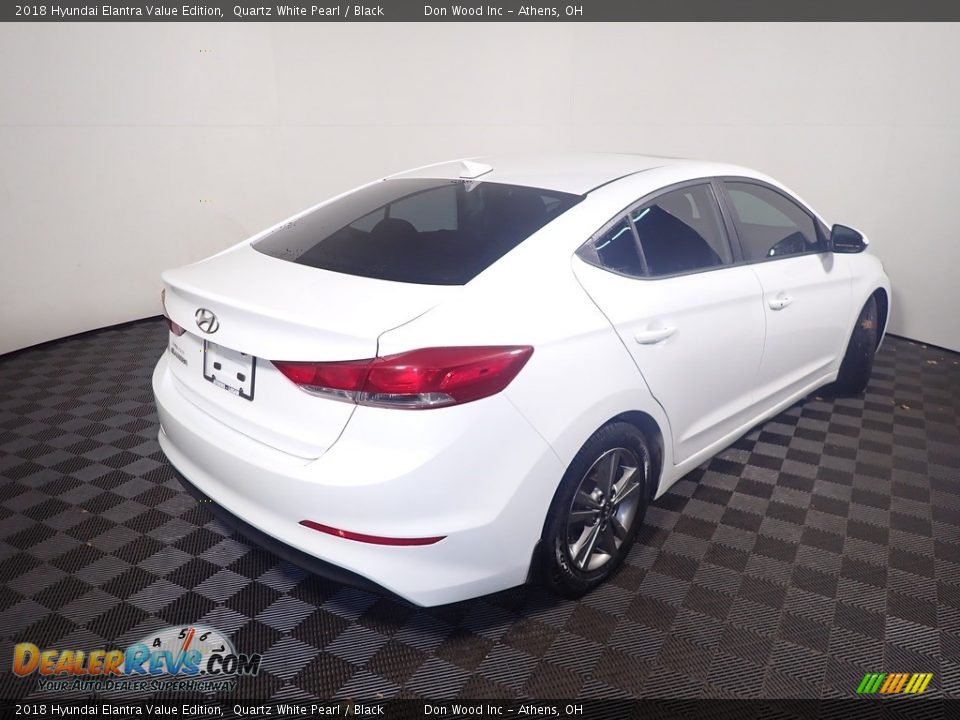 2018 Hyundai Elantra Value Edition Quartz White Pearl / Black Photo #16