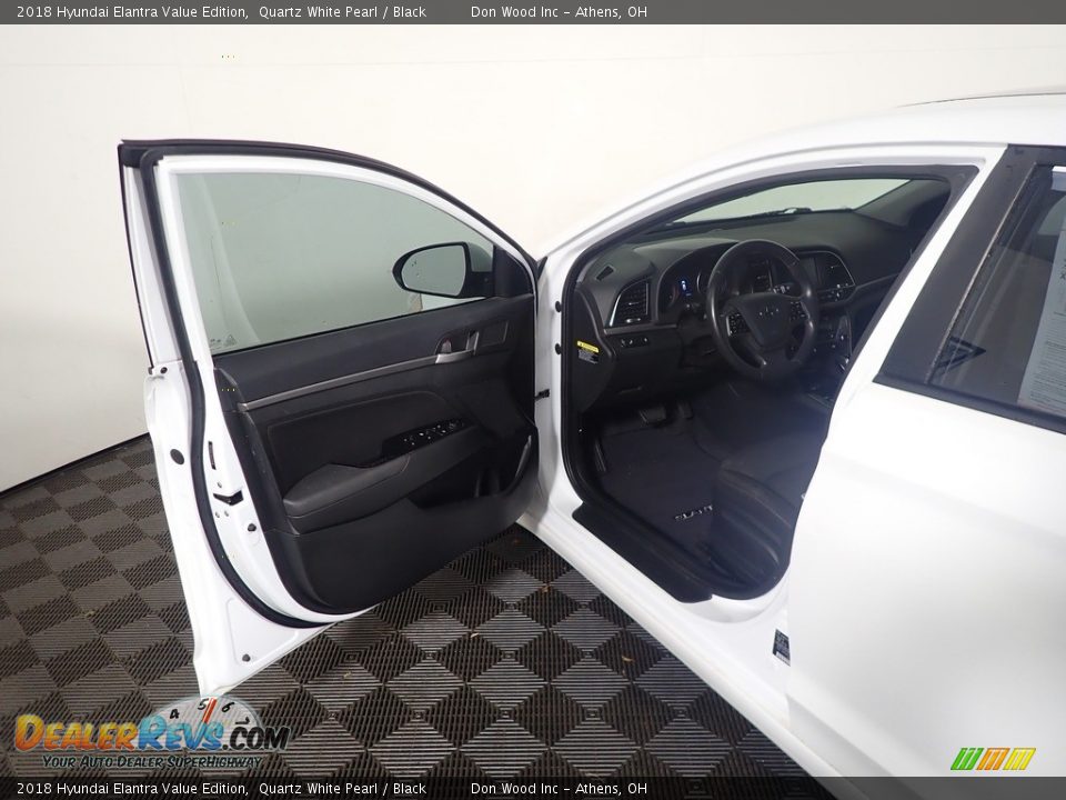 2018 Hyundai Elantra Value Edition Quartz White Pearl / Black Photo #17