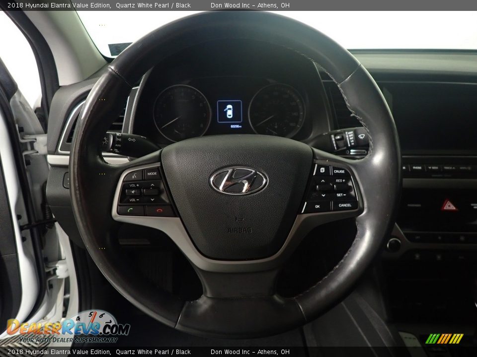 2018 Hyundai Elantra Value Edition Quartz White Pearl / Black Photo #24