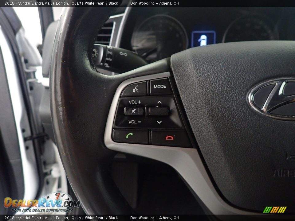 2018 Hyundai Elantra Value Edition Quartz White Pearl / Black Photo #26