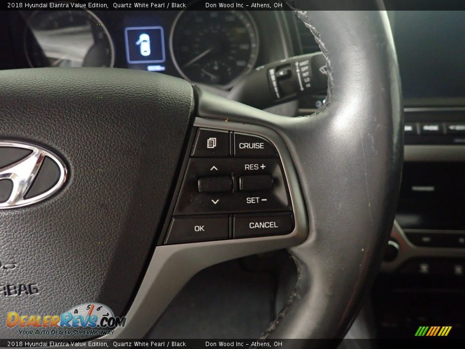 2018 Hyundai Elantra Value Edition Quartz White Pearl / Black Photo #27