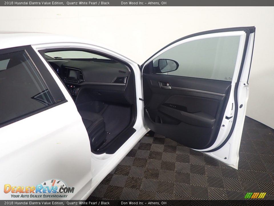 2018 Hyundai Elantra Value Edition Quartz White Pearl / Black Photo #34