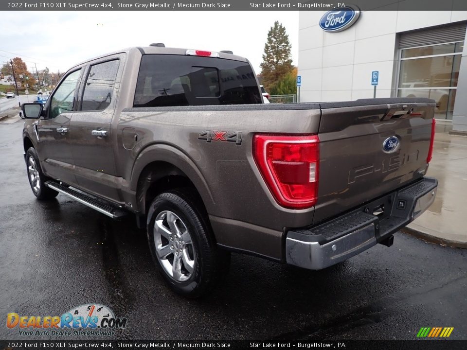 2022 Ford F150 XLT SuperCrew 4x4 Stone Gray Metallic / Medium Dark Slate Photo #3