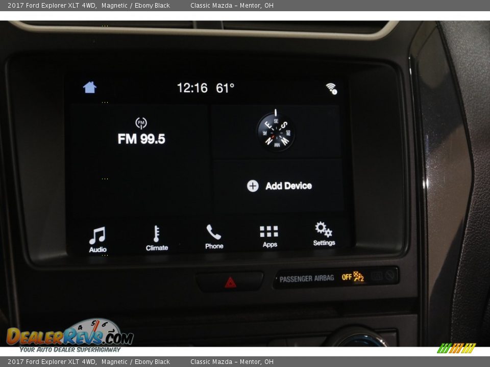 2017 Ford Explorer XLT 4WD Magnetic / Ebony Black Photo #10