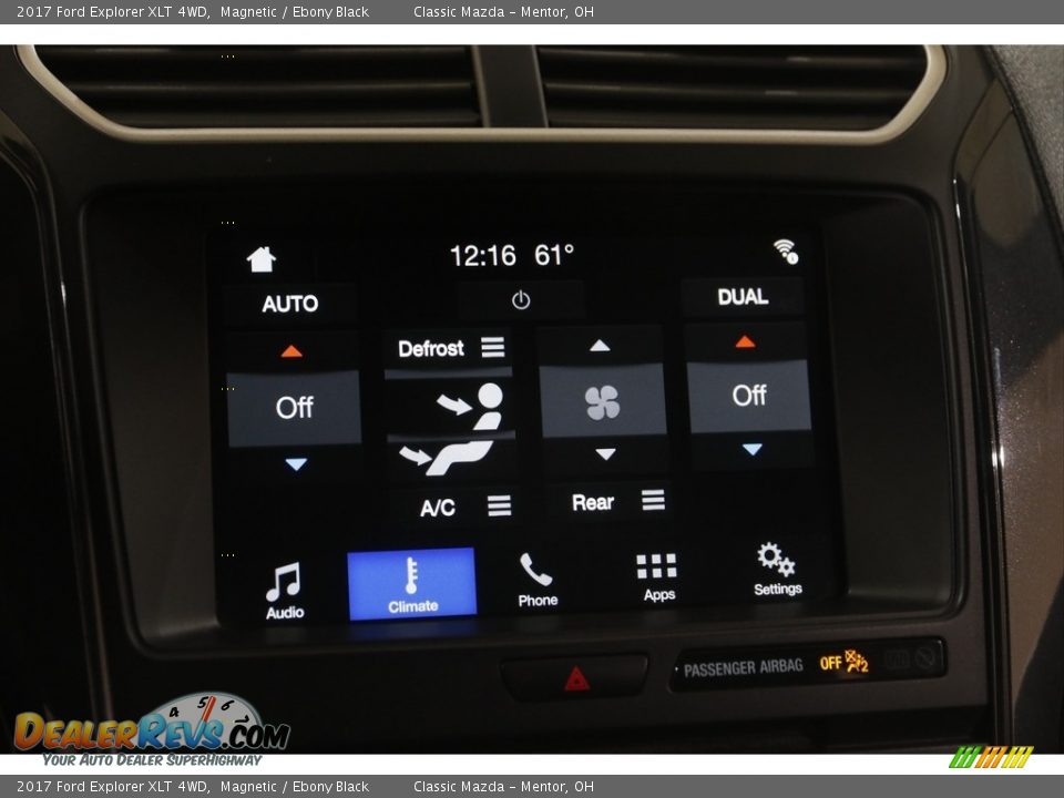 2017 Ford Explorer XLT 4WD Magnetic / Ebony Black Photo #11