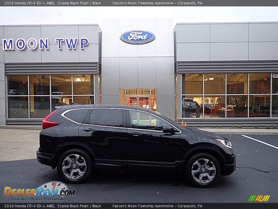 2019 Honda CR-V EX-L AWD Crystal Black Pearl / Black Photo #1