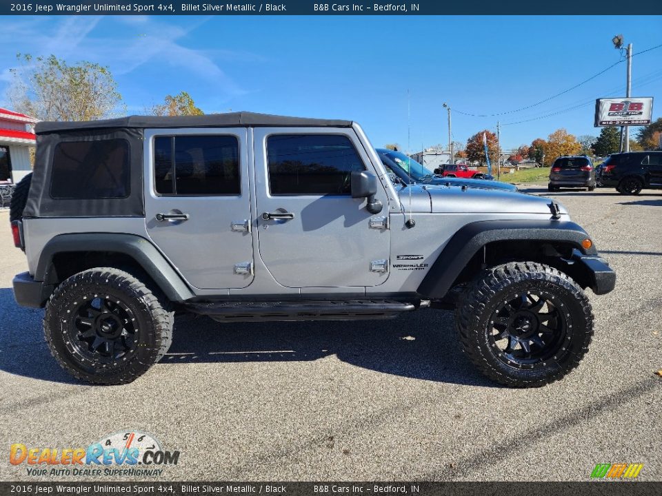 2016 Jeep Wrangler Unlimited Sport 4x4 Billet Silver Metallic / Black Photo #2