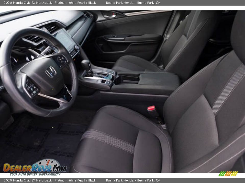 2020 Honda Civic EX Hatchback Platinum White Pearl / Black Photo #3