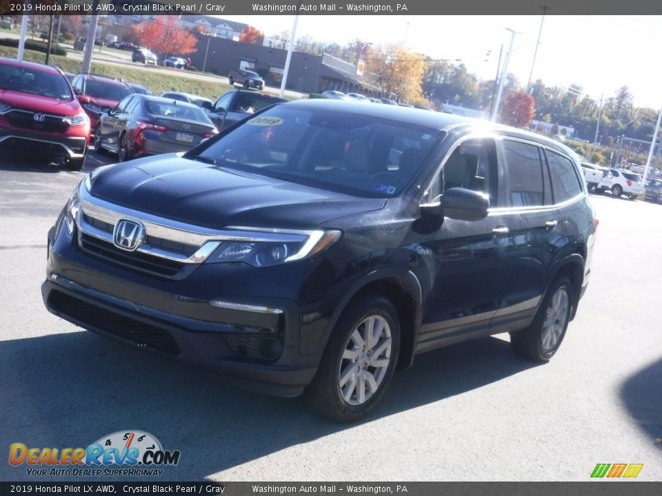 2019 Honda Pilot LX AWD Crystal Black Pearl / Gray Photo #4