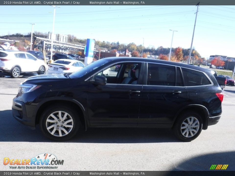 2019 Honda Pilot LX AWD Crystal Black Pearl / Gray Photo #5