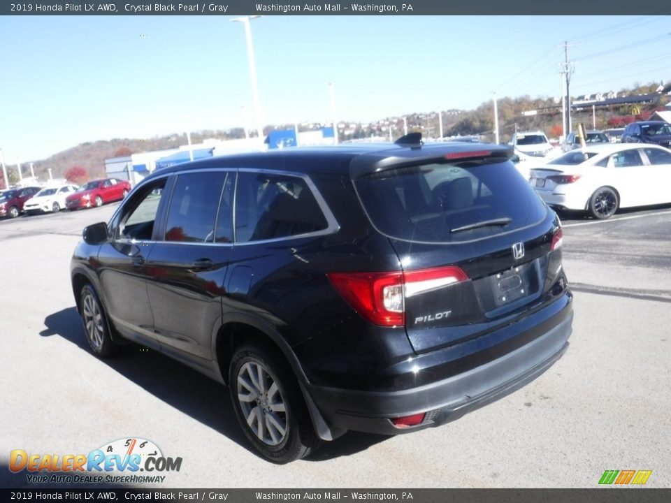 2019 Honda Pilot LX AWD Crystal Black Pearl / Gray Photo #6