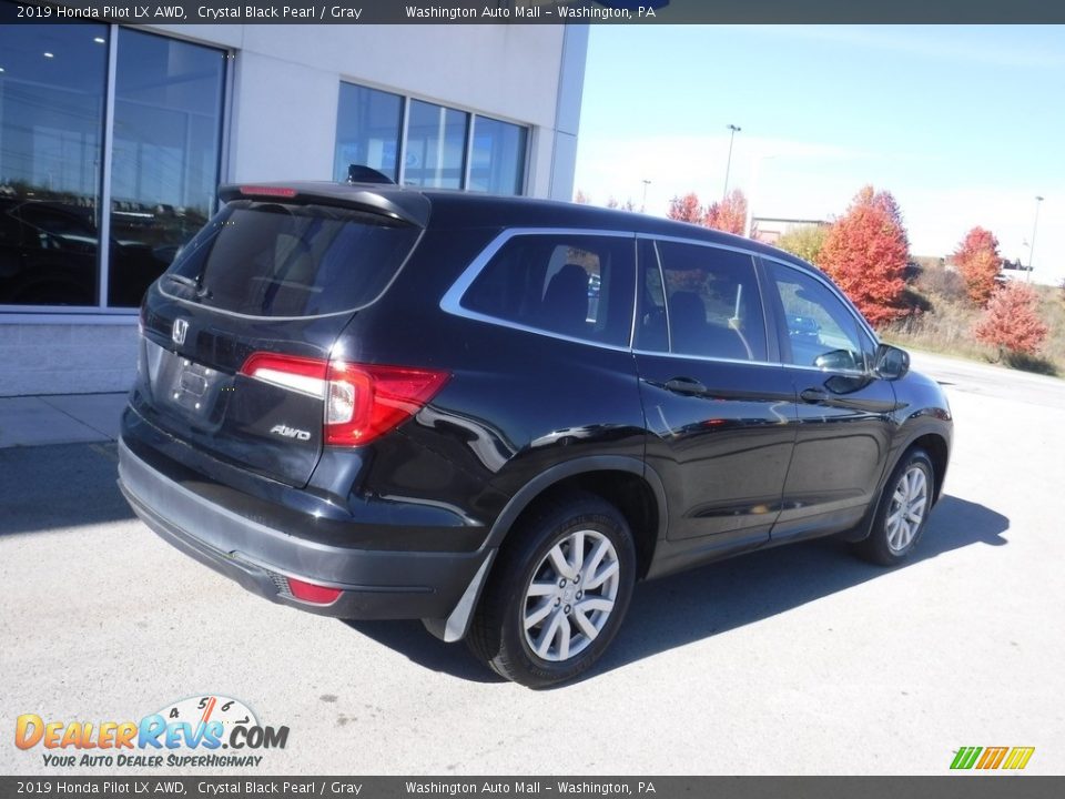 2019 Honda Pilot LX AWD Crystal Black Pearl / Gray Photo #8