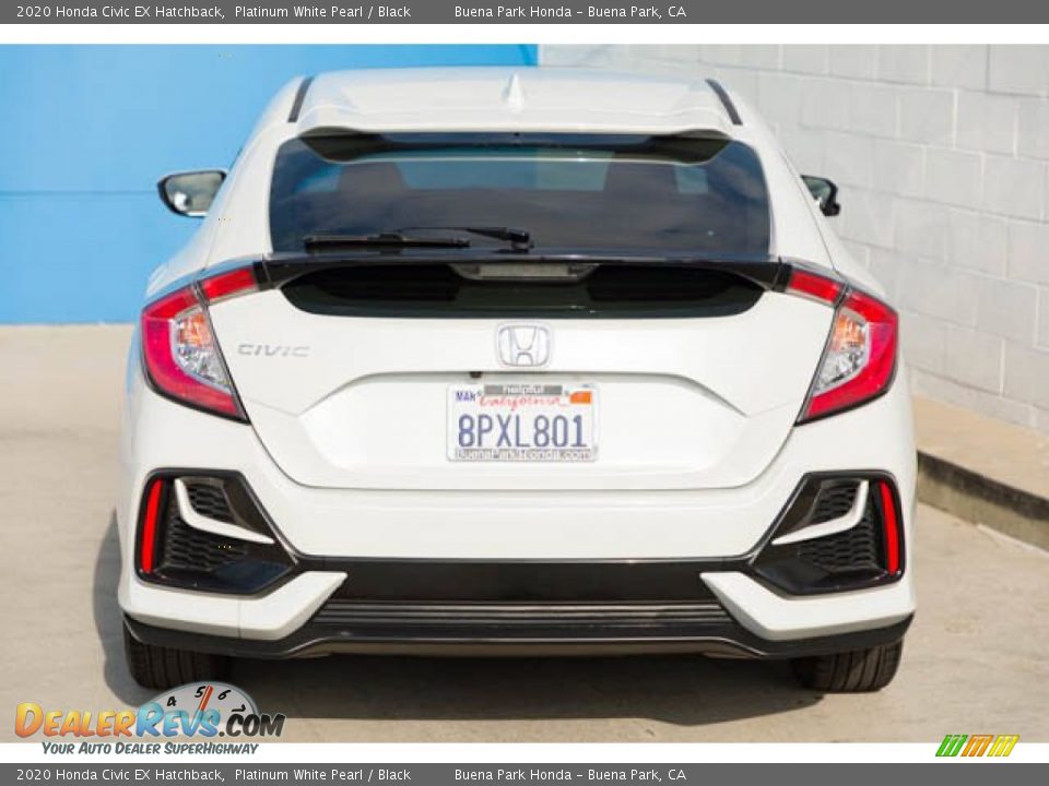 2020 Honda Civic EX Hatchback Platinum White Pearl / Black Photo #9