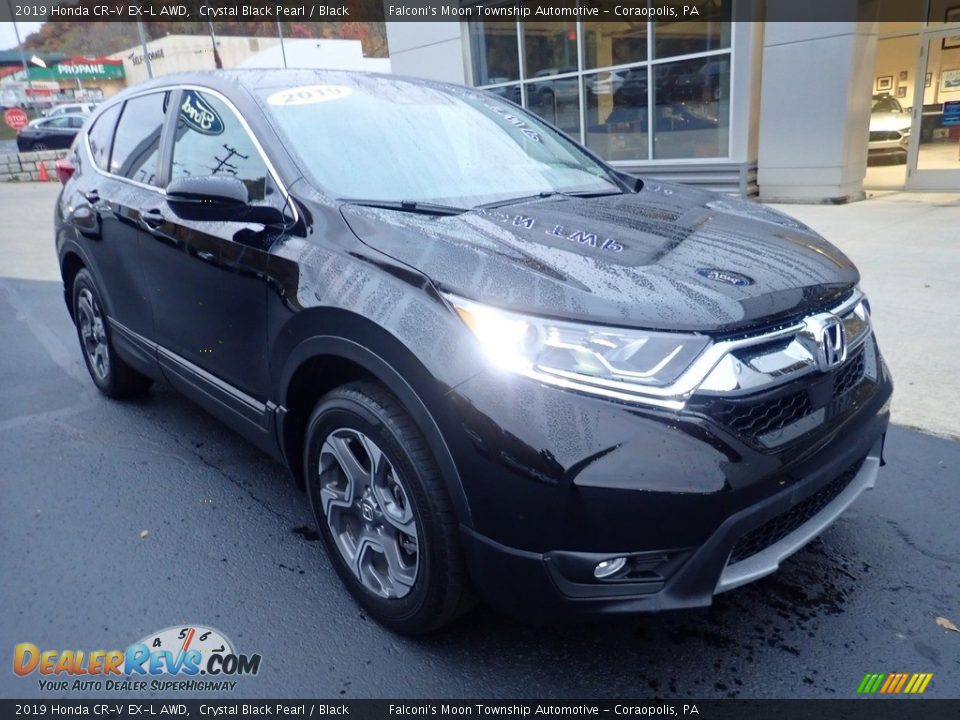 2019 Honda CR-V EX-L AWD Crystal Black Pearl / Black Photo #8