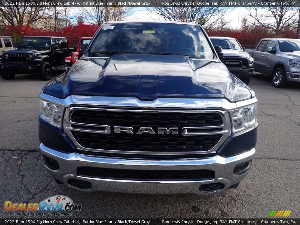 2022 Ram 1500 Big Horn Crew Cab 4x4 Patriot Blue Pearl / Black/Diesel Gray Photo #8