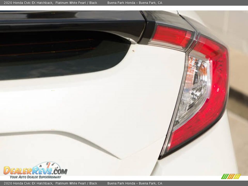 2020 Honda Civic EX Hatchback Platinum White Pearl / Black Photo #11