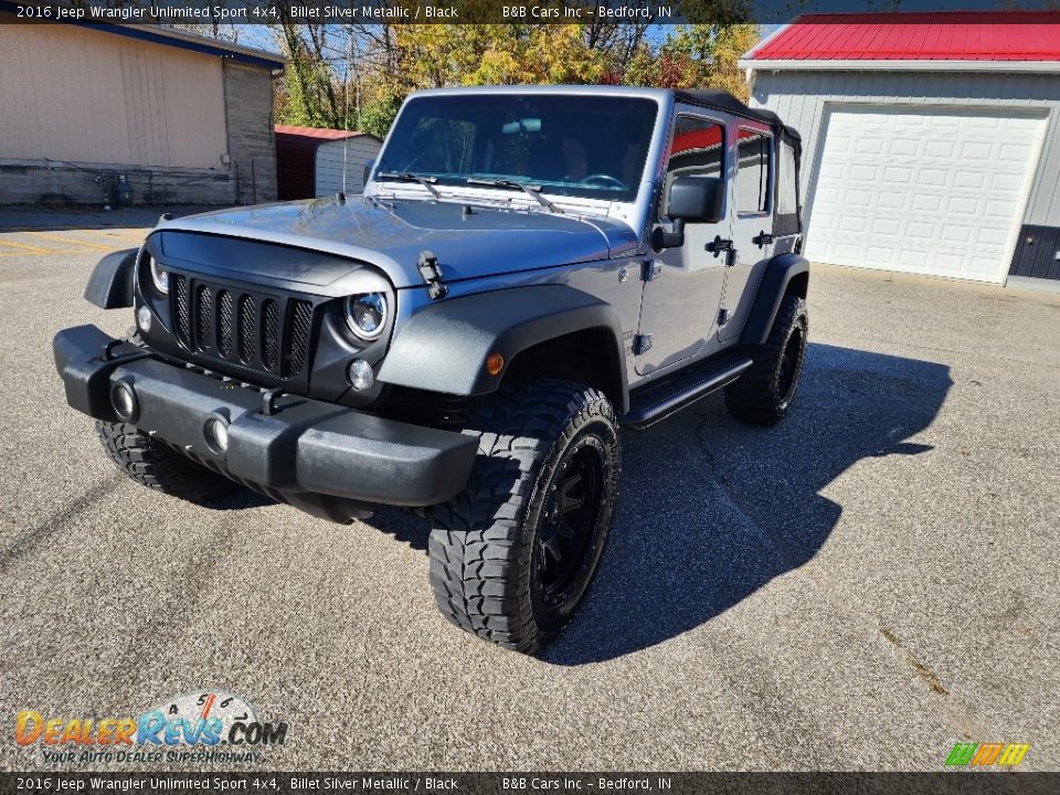 2016 Jeep Wrangler Unlimited Sport 4x4 Billet Silver Metallic / Black Photo #9