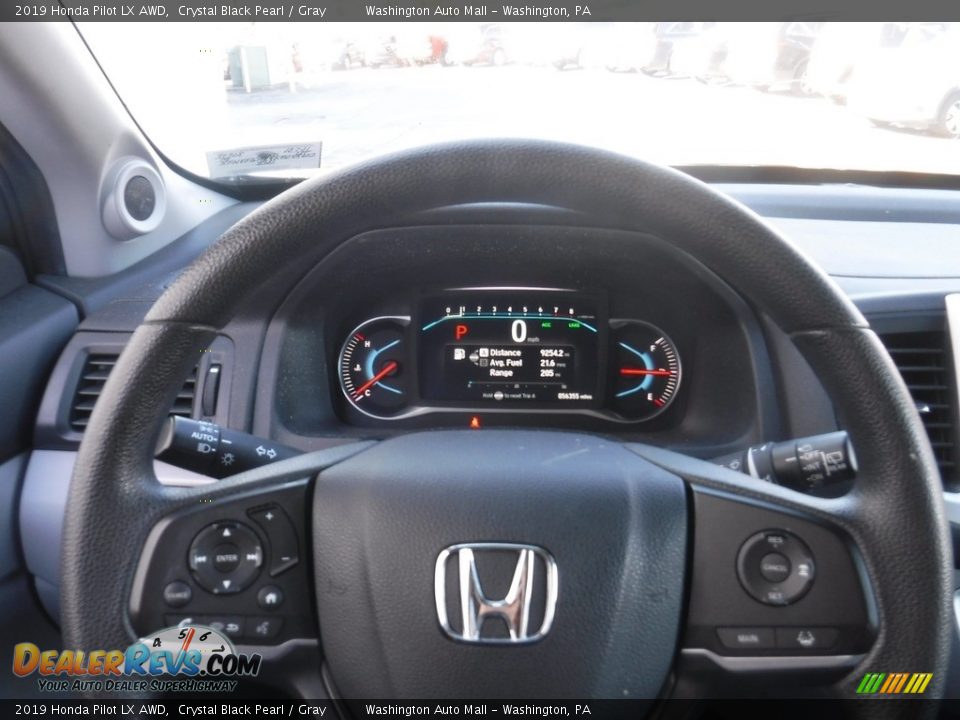 2019 Honda Pilot LX AWD Crystal Black Pearl / Gray Photo #17