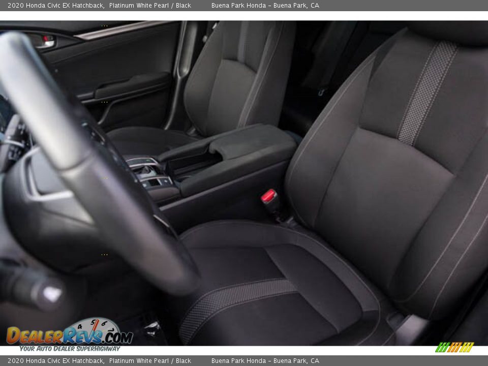 2020 Honda Civic EX Hatchback Platinum White Pearl / Black Photo #18