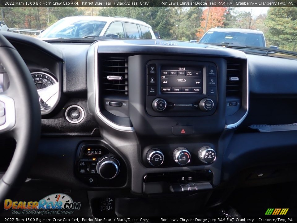 2022 Ram 1500 Big Horn Crew Cab 4x4 Patriot Blue Pearl / Black/Diesel Gray Photo #17