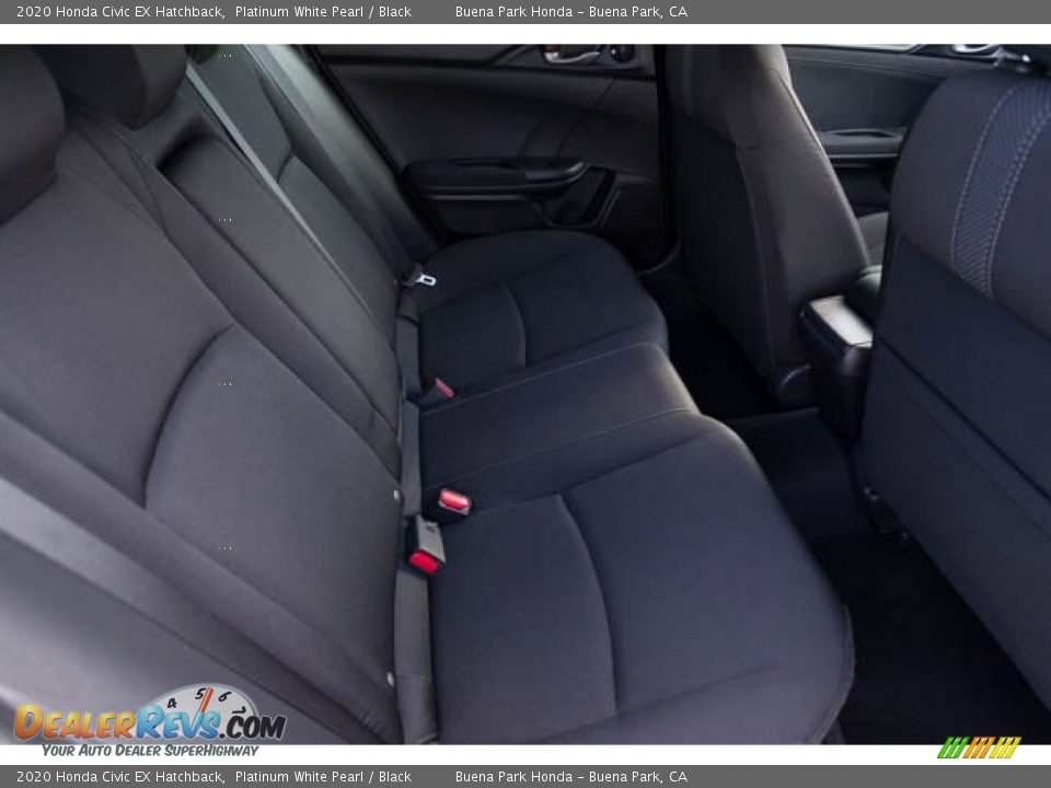 2020 Honda Civic EX Hatchback Platinum White Pearl / Black Photo #22