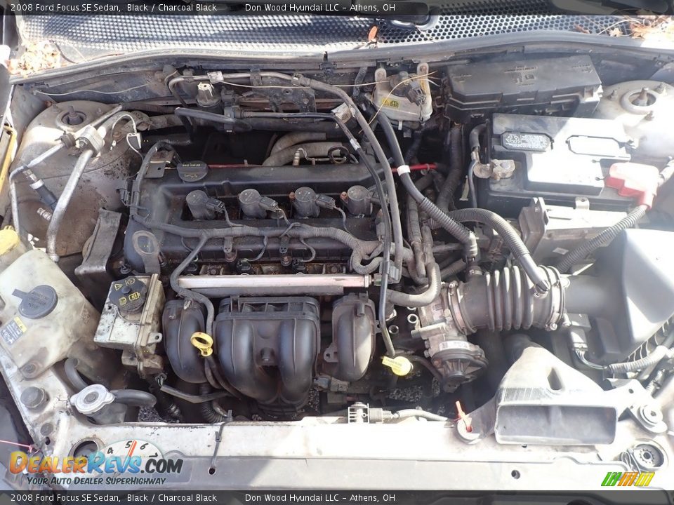 2008 Ford Focus SE Sedan Black / Charcoal Black Photo #5