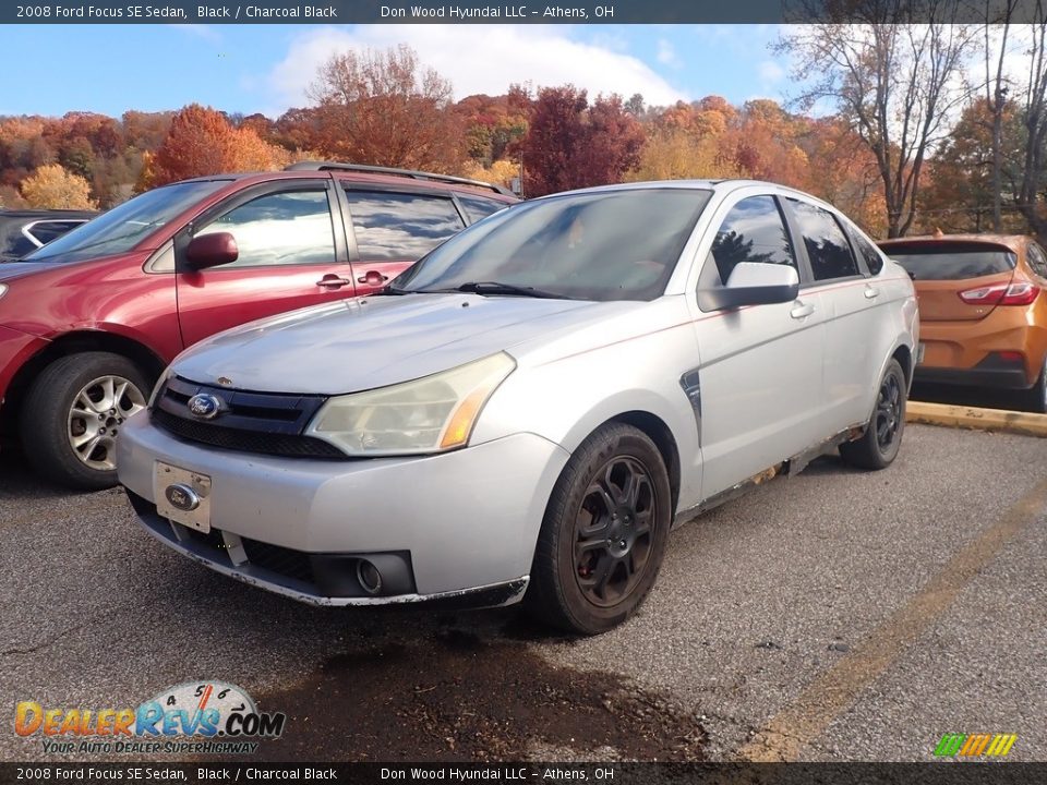 2008 Ford Focus SE Sedan Black / Charcoal Black Photo #6