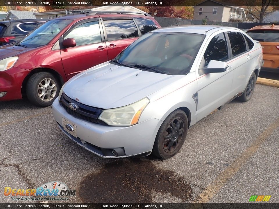 2008 Ford Focus SE Sedan Black / Charcoal Black Photo #7
