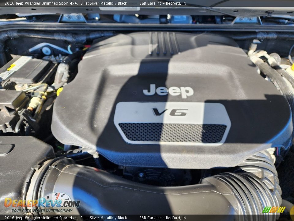 2016 Jeep Wrangler Unlimited Sport 4x4 Billet Silver Metallic / Black Photo #22