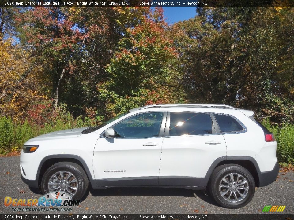 2020 Jeep Cherokee Latitude Plus 4x4 Bright White / Ski Gray/Black Photo #1