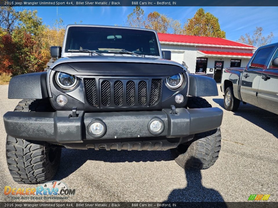 2016 Jeep Wrangler Unlimited Sport 4x4 Billet Silver Metallic / Black Photo #23