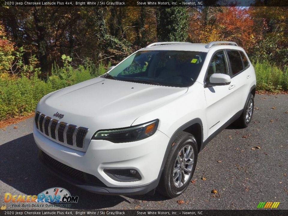 2020 Jeep Cherokee Latitude Plus 4x4 Bright White / Ski Gray/Black Photo #2