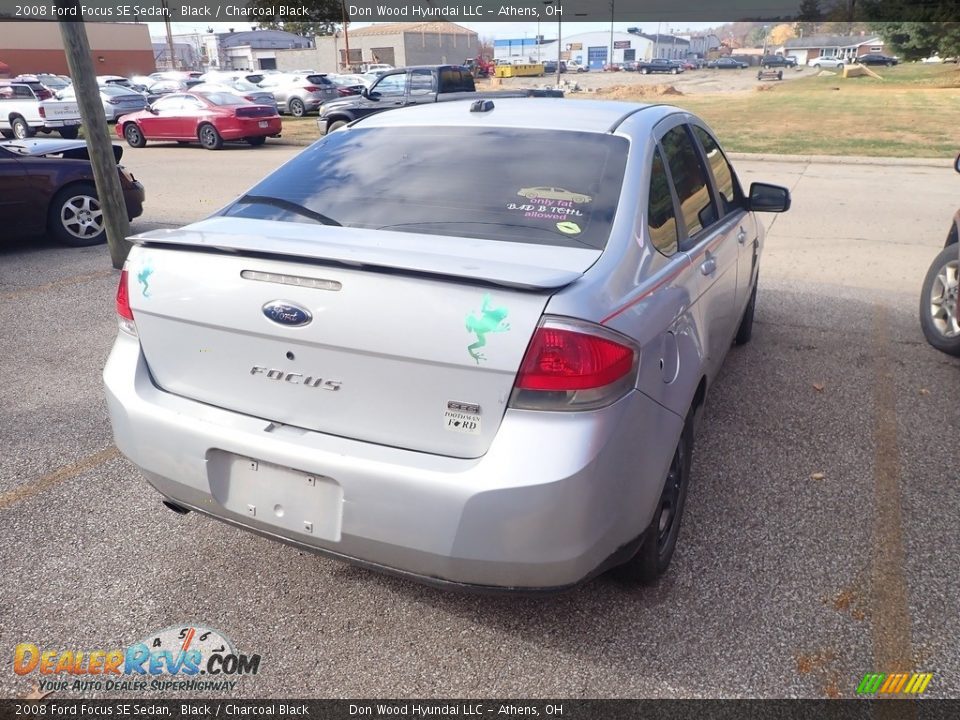 2008 Ford Focus SE Sedan Black / Charcoal Black Photo #11