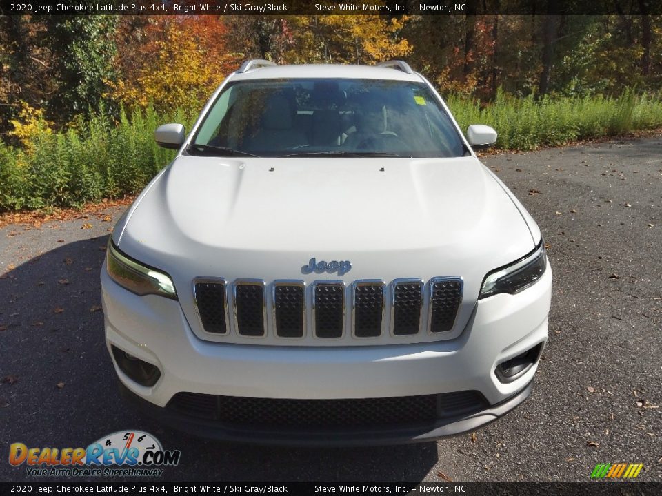 2020 Jeep Cherokee Latitude Plus 4x4 Bright White / Ski Gray/Black Photo #3