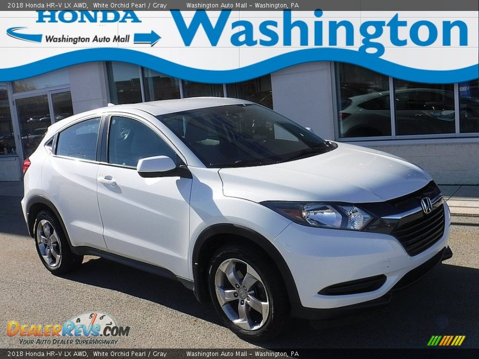 2018 Honda HR-V LX AWD White Orchid Pearl / Gray Photo #1